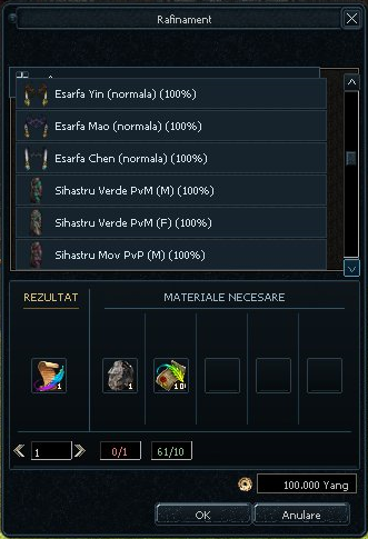 Crafting eșarfe și Sihastru pe Hyperion2